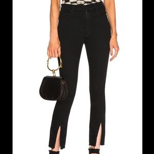 MOTHER THE INSIDER SLIT ANKLE FRAY JEAN NOT GUILTY